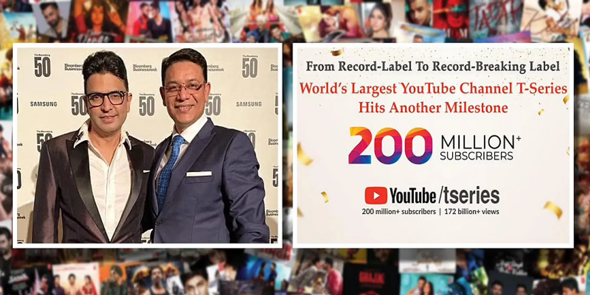 200 மில்லியன் சப்ஸ்கிரைபர்களுடன் 'T-Series' - உலகச் சாதனை படைத்த இந்திய யூடியூப் சேனல்!
