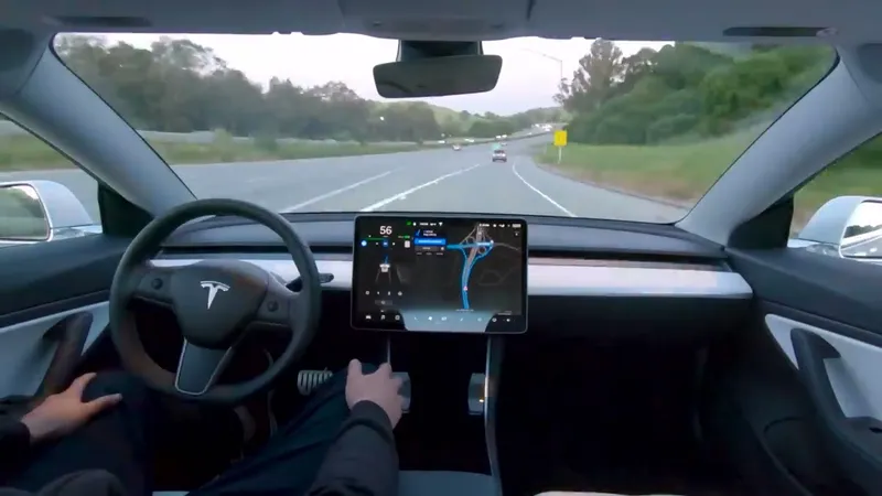 tesla autopilot car