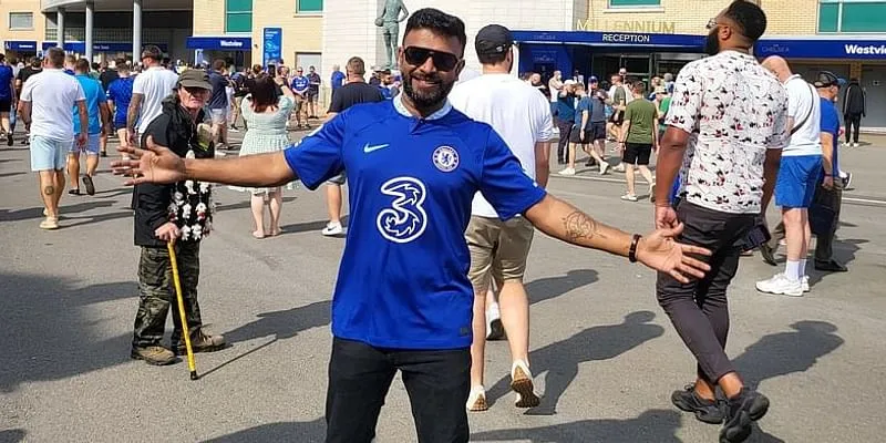 Arvind at the Chelsea Football Club