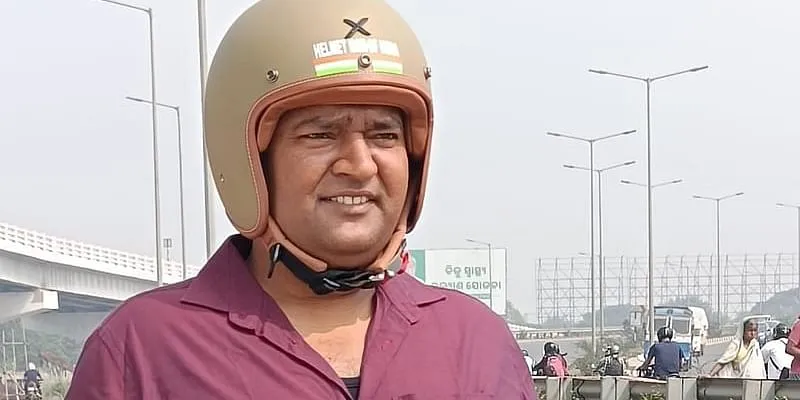 helmet man