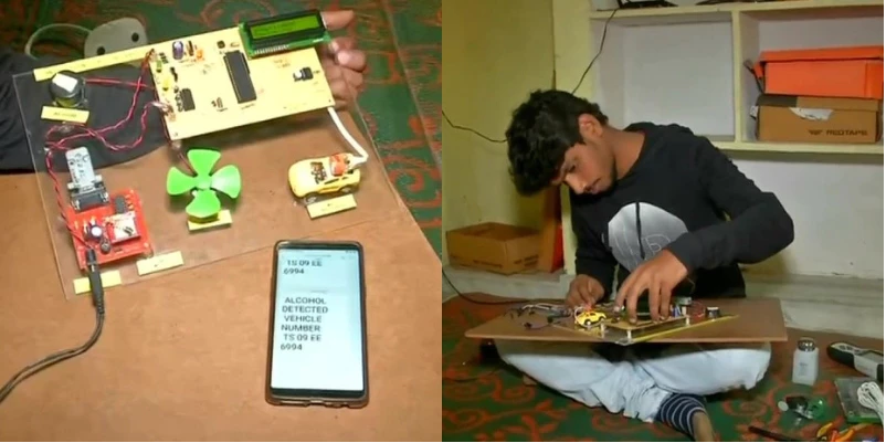 மது அருந்திவிட்டு வாகனம் ஓட்டுவதைக் கண்டறியும் ஸ்மார்ட் கருவியை கண்டுபிடித்துள்ள இளைஞர்! 