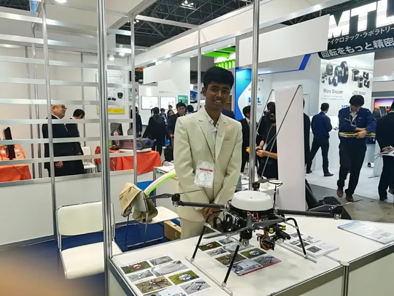 Prathap at the International Robotic Exhibition in Japan