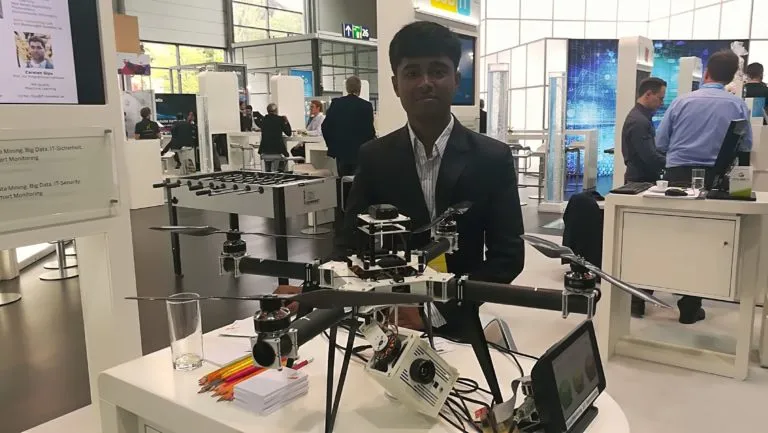 Prathap at the International Robotic Exhibition in Japan