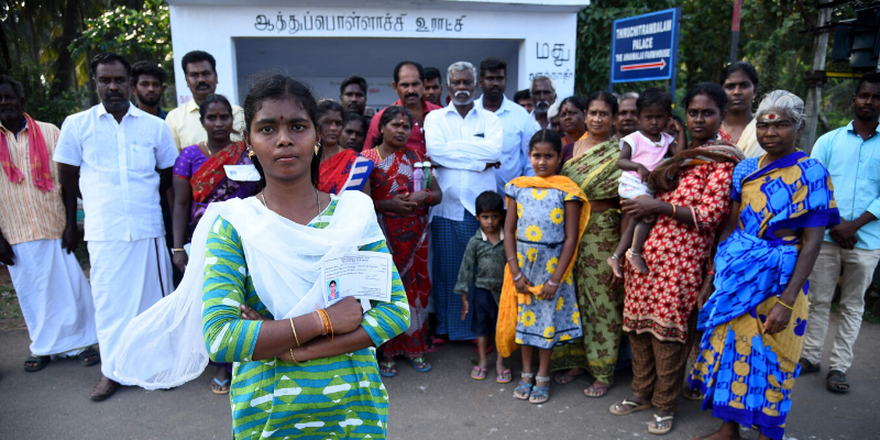 உள்ளாட்சித் தேர்தலில் வெற்றி பெற்ற மாற்றுத் திறனாளி தலித் பெண்!