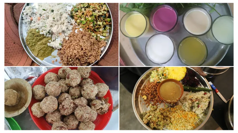 Herbal Drinks and Healthy Food