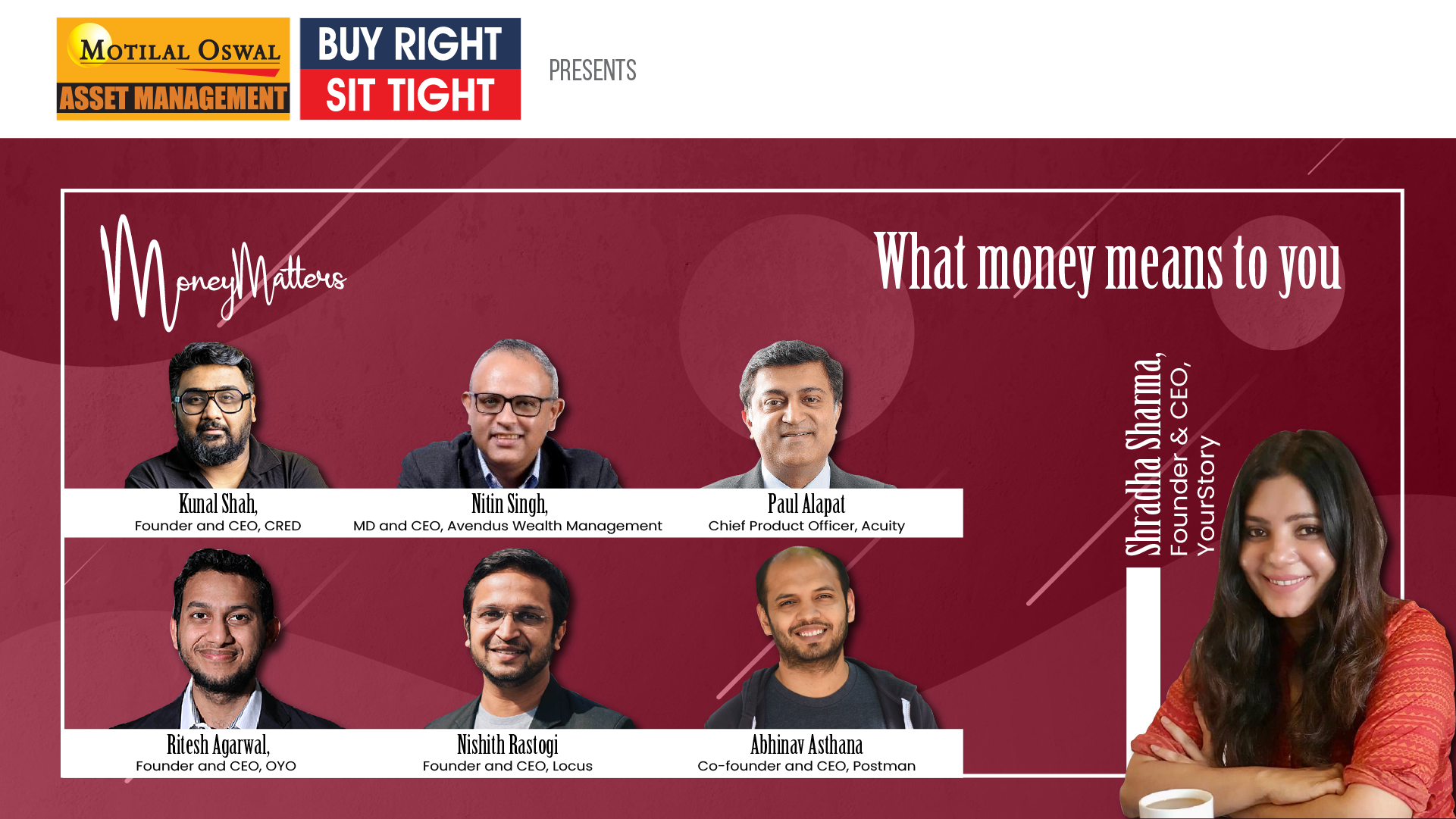 Money Matters with Shradha Sharma | What money means to you