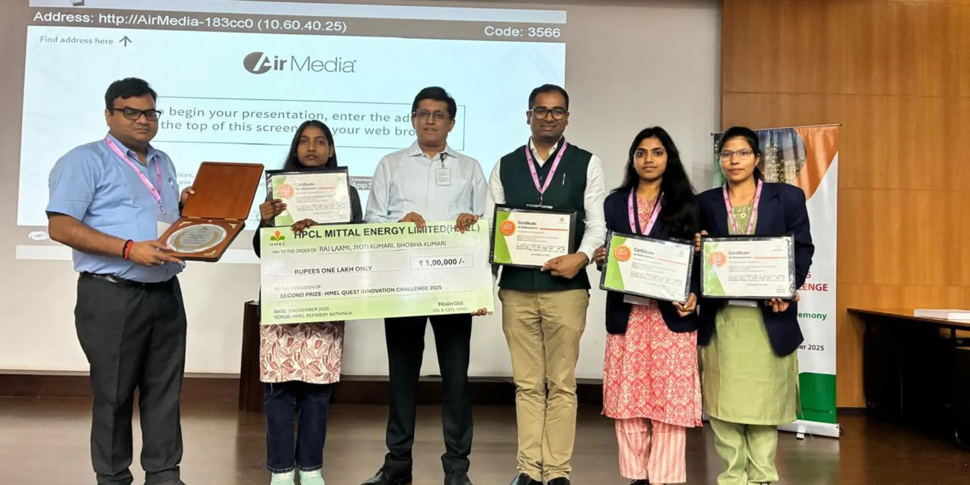 GEC Aurangabad wins national honour at HMEL QUEST 2025