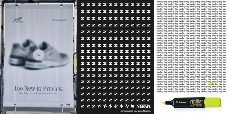 New Balance Ad, Nescafe Ad and Luxor Ad