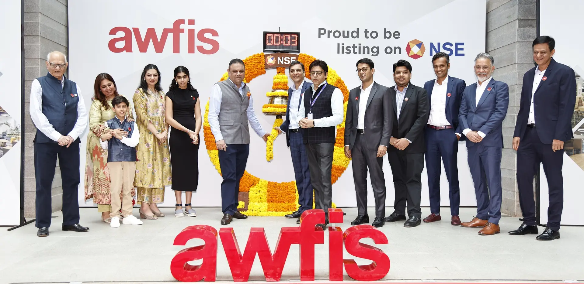 Awfis gains 13.6% on stock market debut