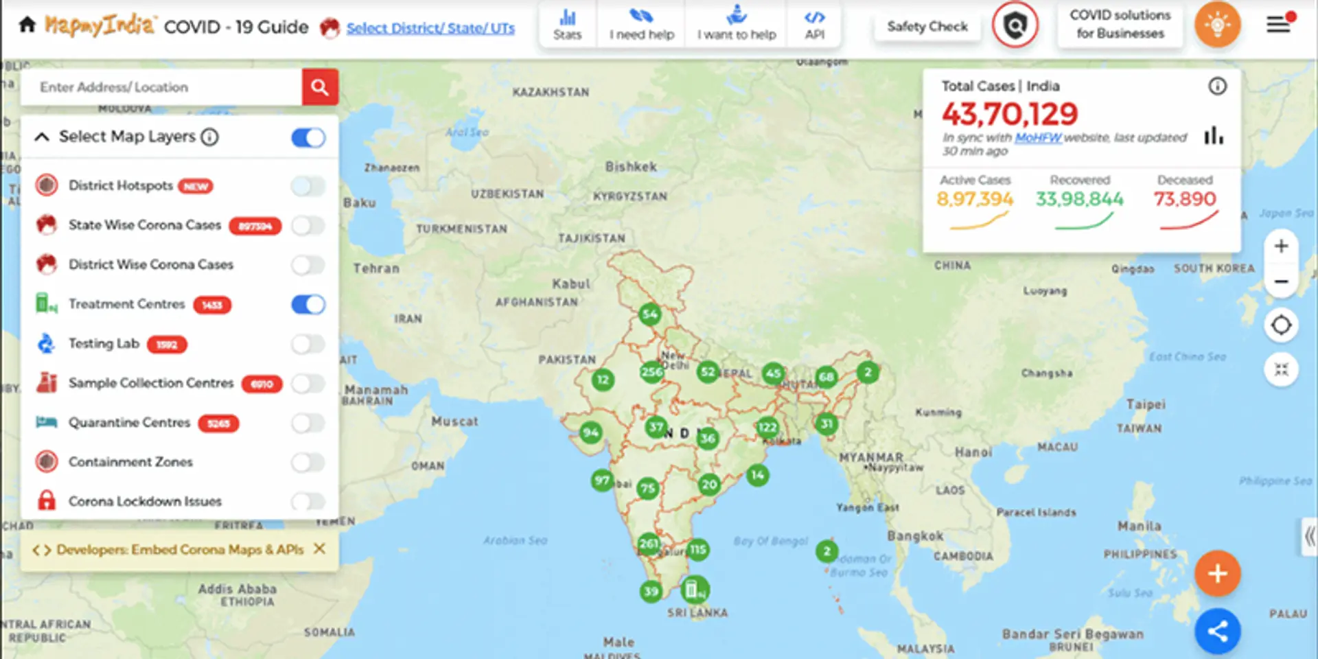 How MapmyIndia built much needed map-based COVID solutions and mapping & location APIs leveraging AWS Cloud