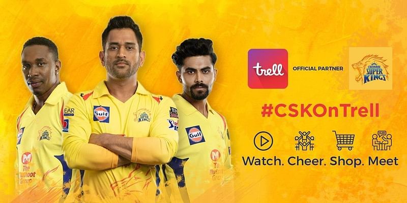 Homegrown lifestyle-video app Trell is an official partner of three-time IPL champions Chennai Super Kings 
