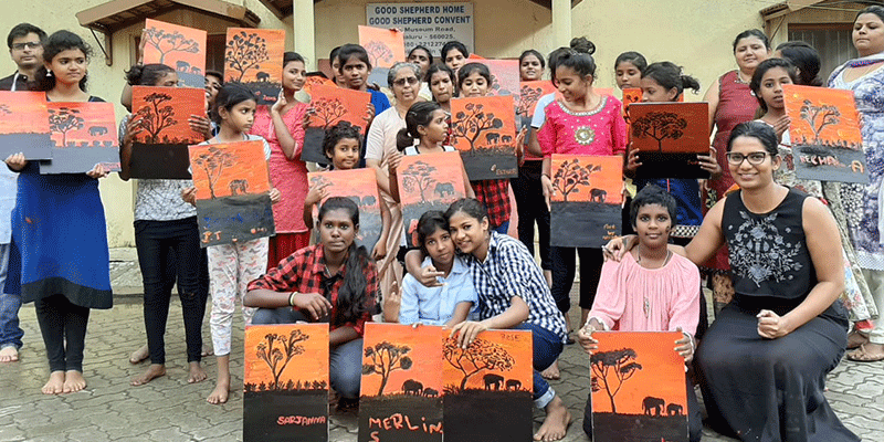How The Crimson Canvas is adding colour to the lives of less-fortunate children through painting workshops
