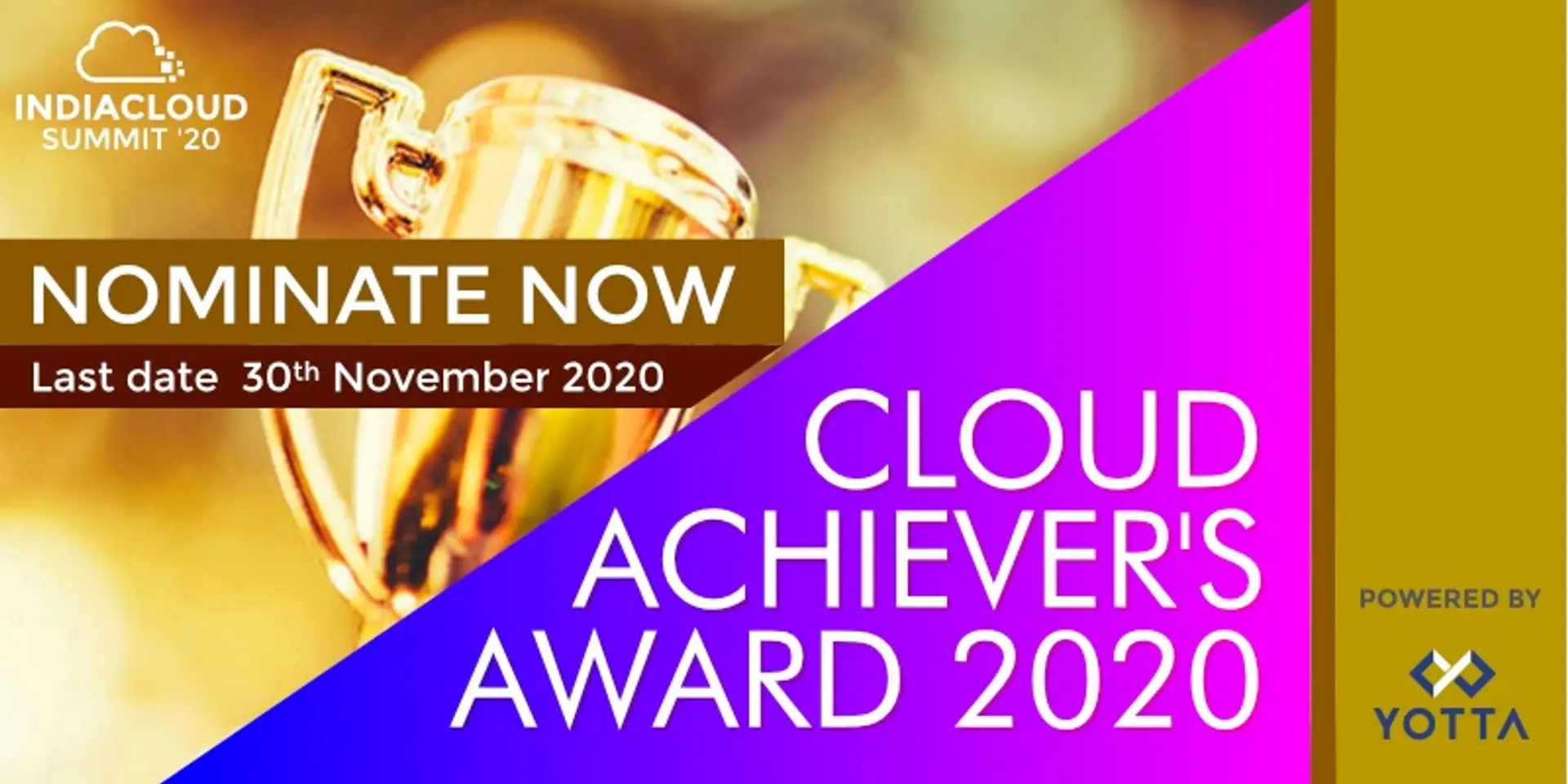 Apply to the Cloud Achievers’ Award 2020 and give your cloud innovation the recognition it deserves