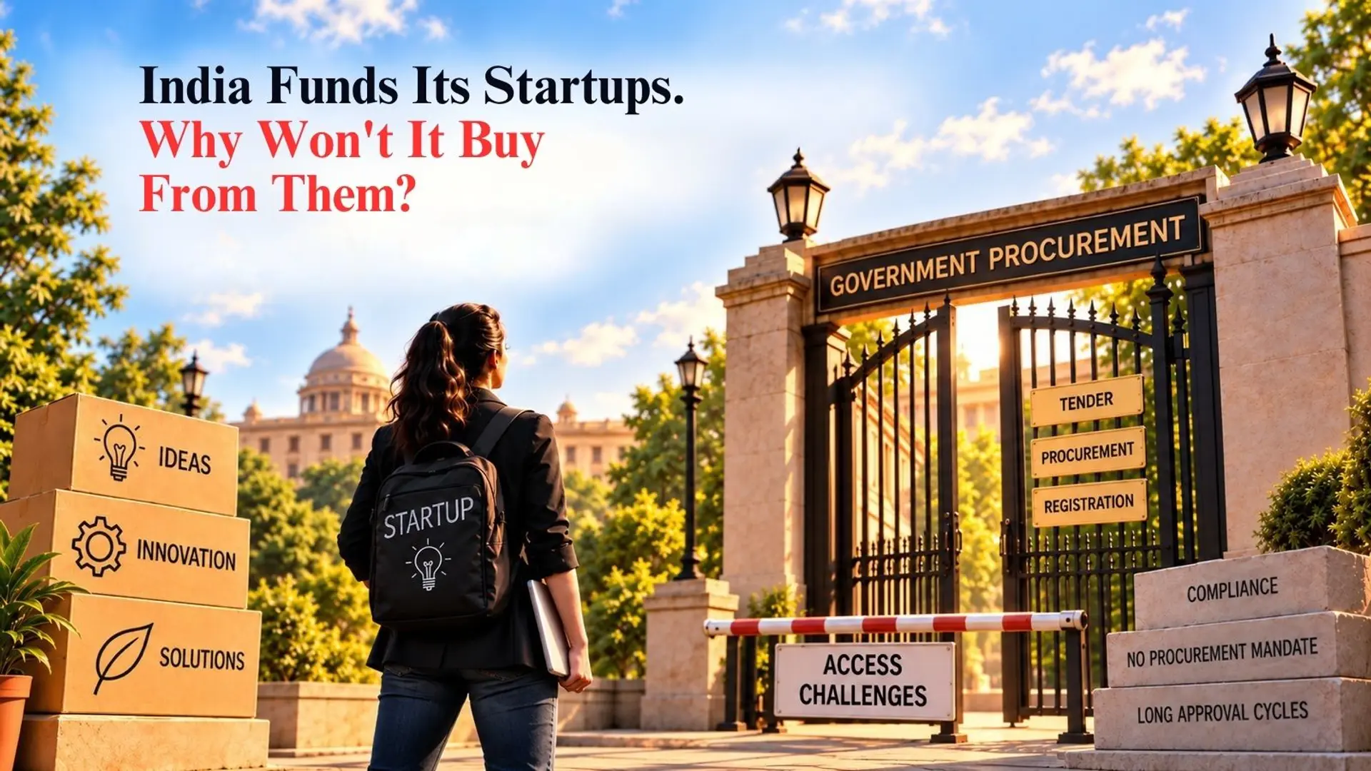 India Funds Its Startups. Why Won't It Buy From Them?
