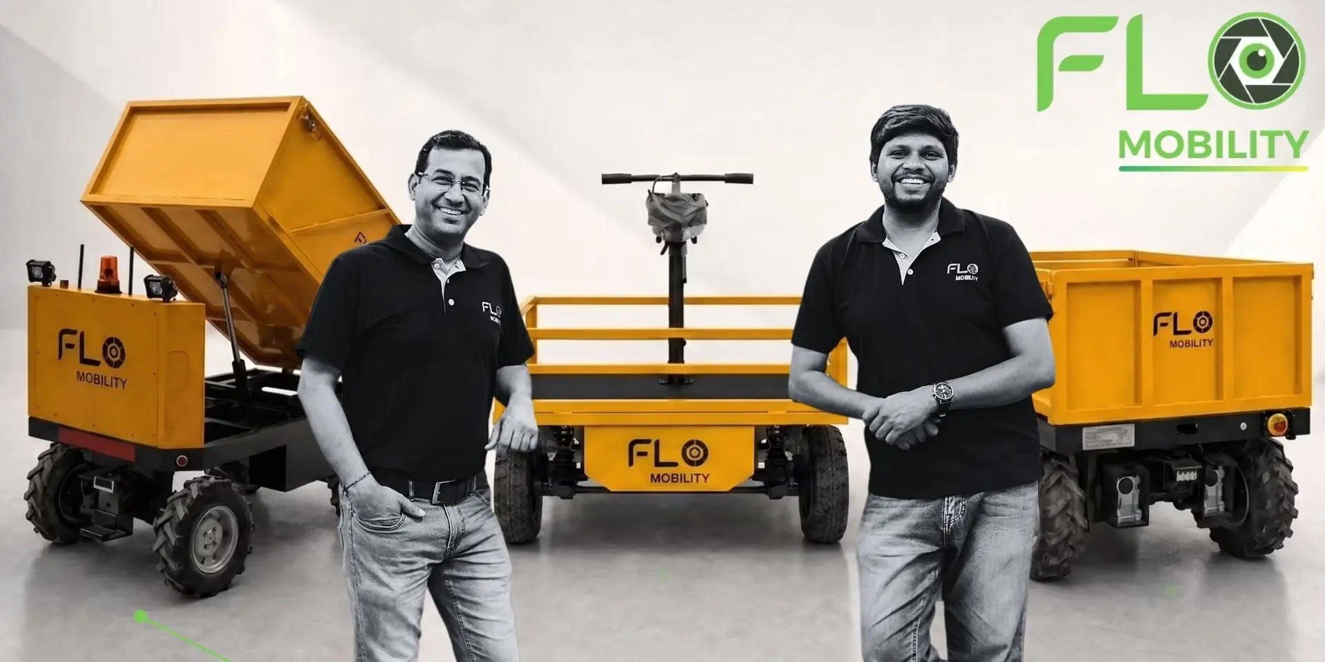 Flo Mobility builds robots that haul construction materials. L&T and Godrej use them