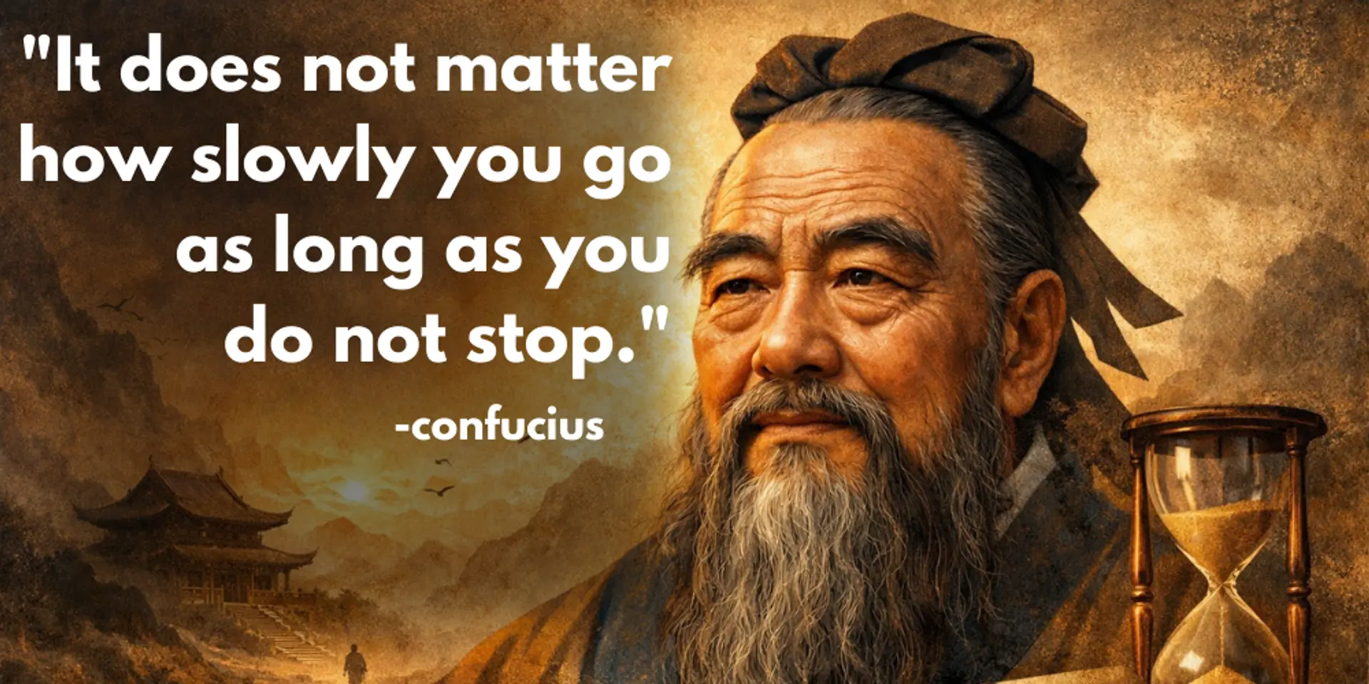 “Do Not Stop”: The Timeless Wisdom of Confucius