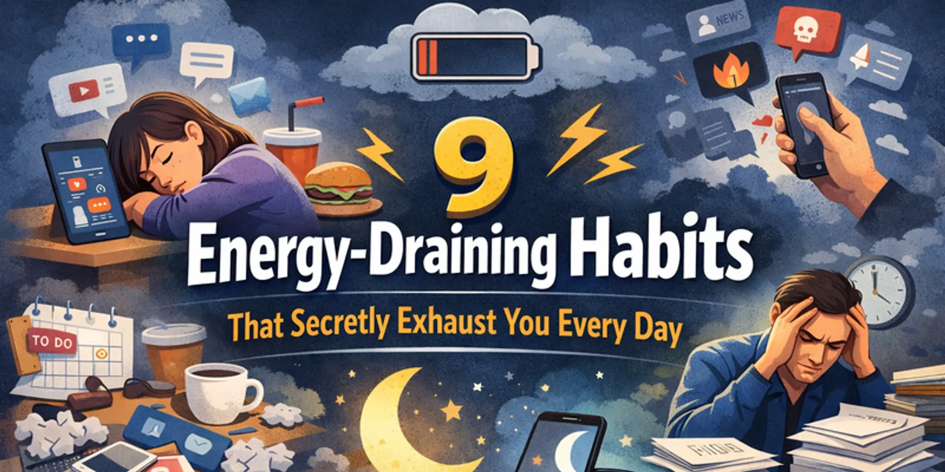 9 Energy-Draining Habits That Secretly Exhaust You Every Day