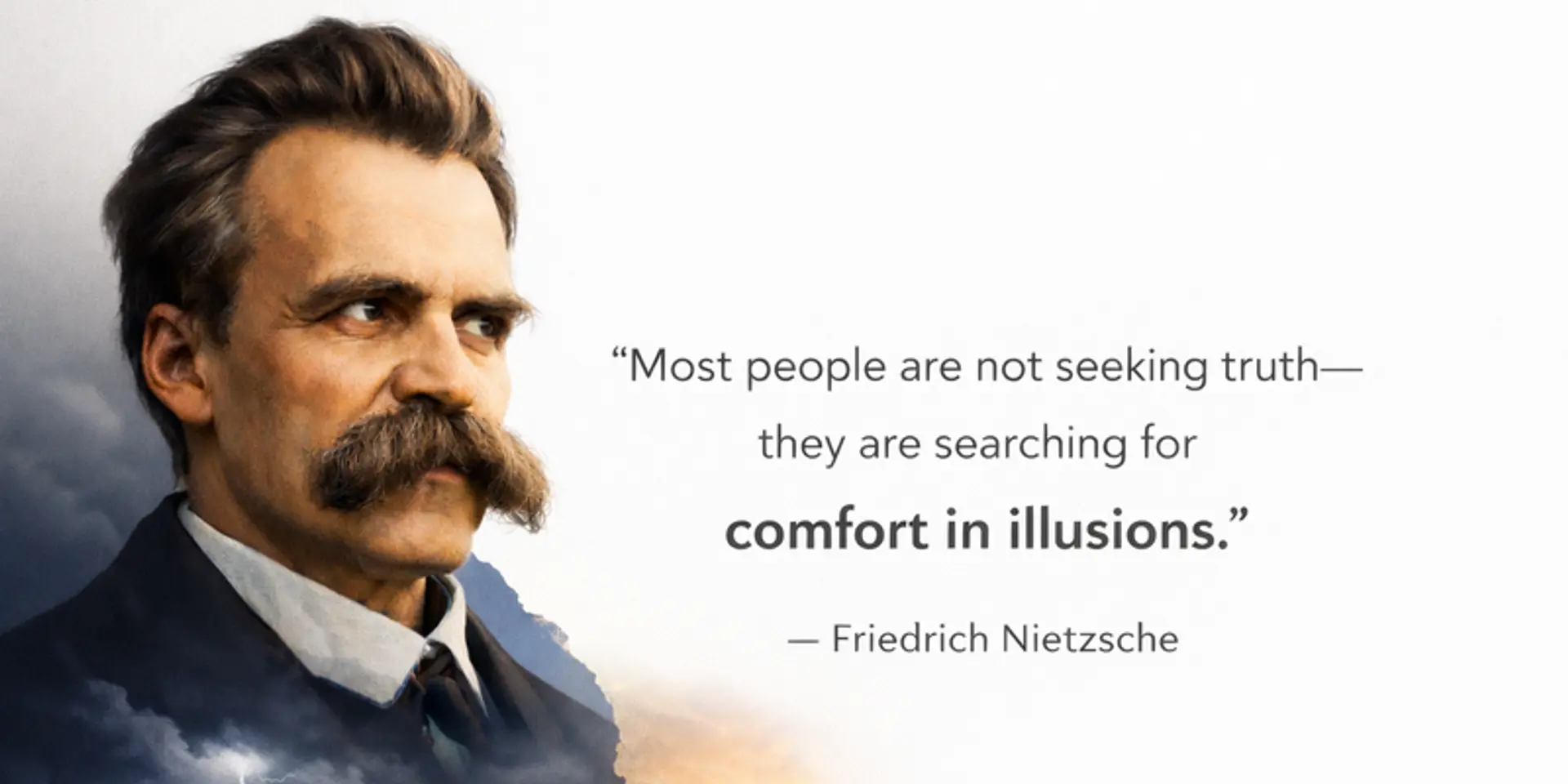 Why People Choose Illusions Over Truth: Nietzsche Explained