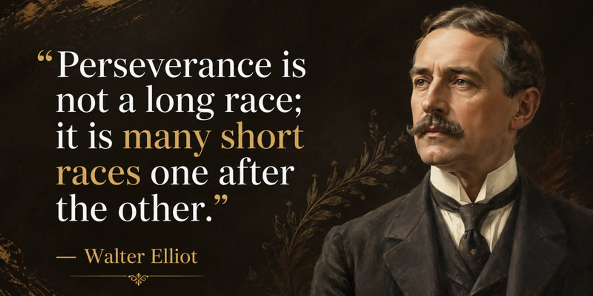 Walter Elliot’s Rule for Staying Motivated Without Burning Out