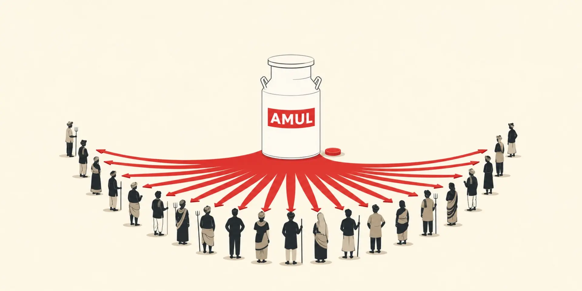 Amul barely keeps any profit. That is why it keeps winning
