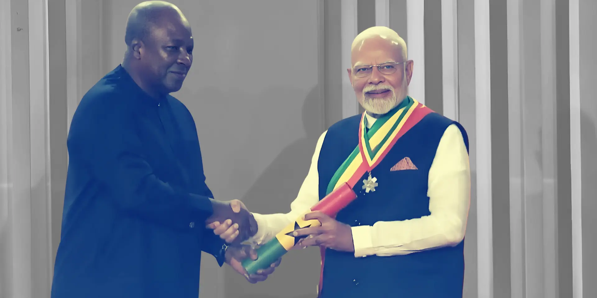 PM Modi Honoured in Ghana with Highest Civilian Order, Marks 24 Global Awards