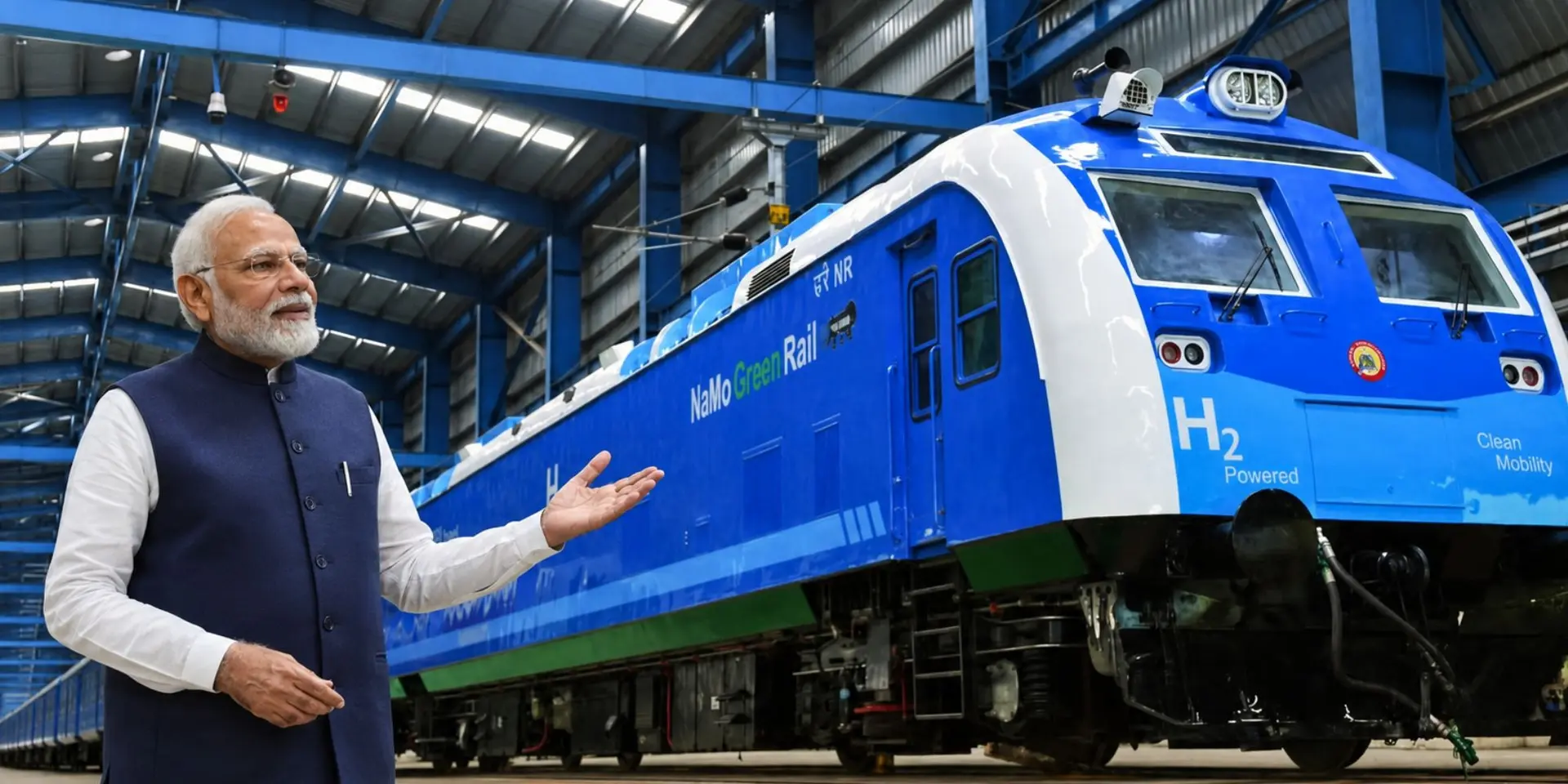 PM Narendra Modi launches India's first hydrogen train: what it really changes