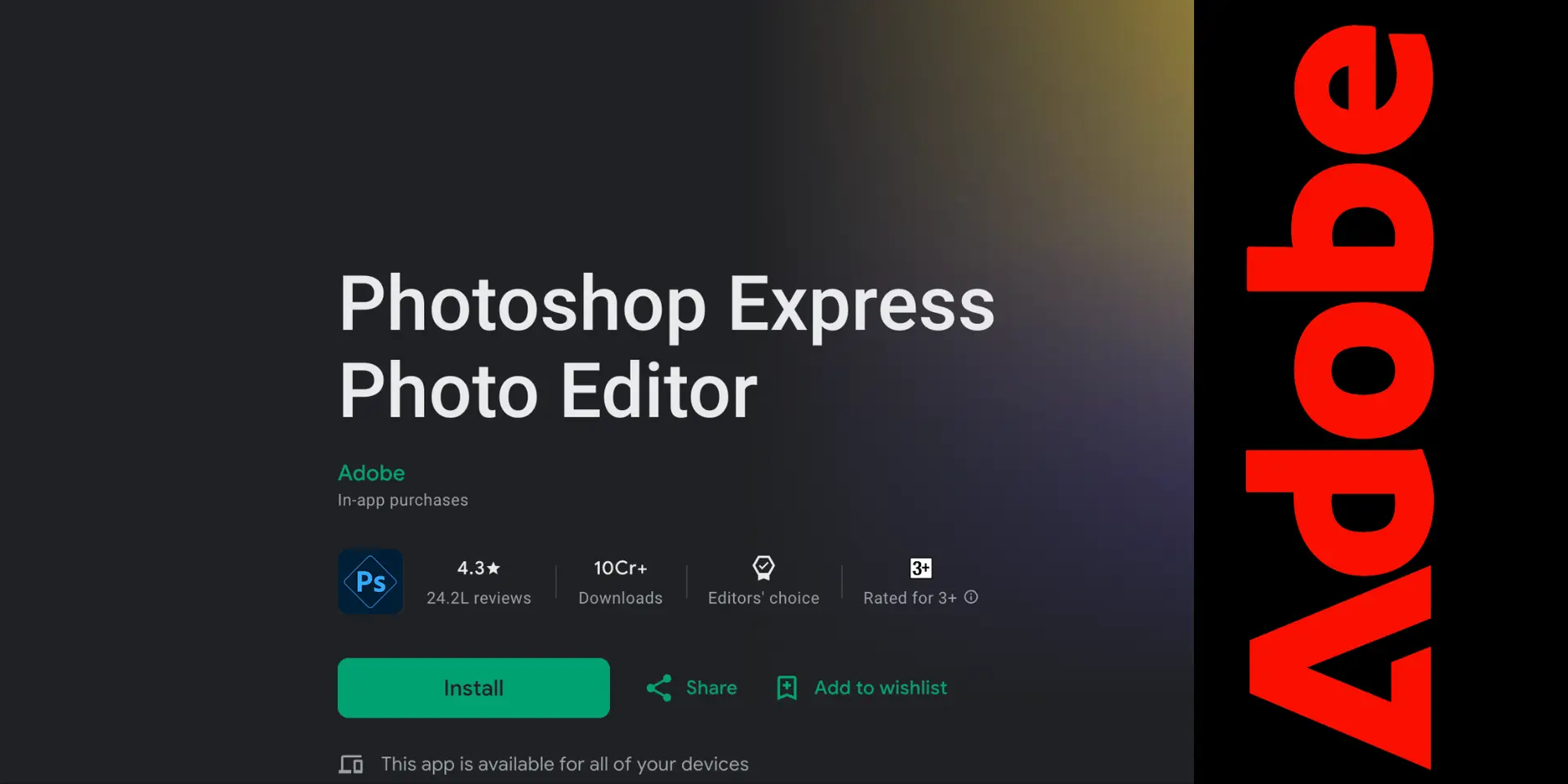 Adobe Unveils AI-Powered Photoshop App for Mobile Devices