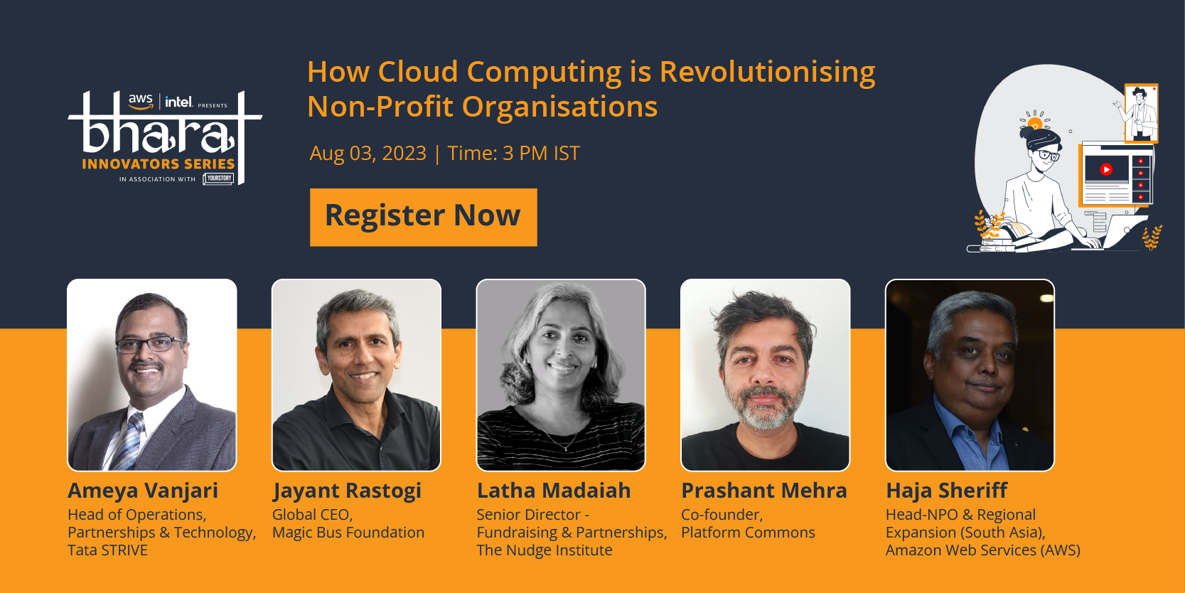 Unleashing the power of technology: Experts to discuss transforming NPOs in AWS Bharat Innovators Series webinar
