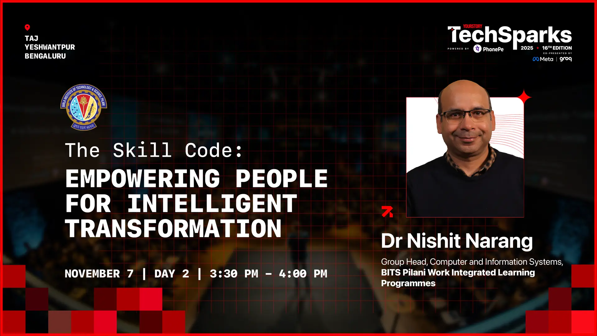 BITS Pilani WILP Professor Nishit Narang to unlock the skill code for AI-ready teams at TechSparks 2025

