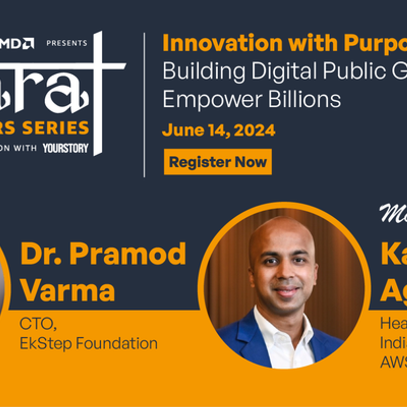 Join the conversation on purpose-driven tech innovation with AWS Bharat Innovators and EkStep Foundation