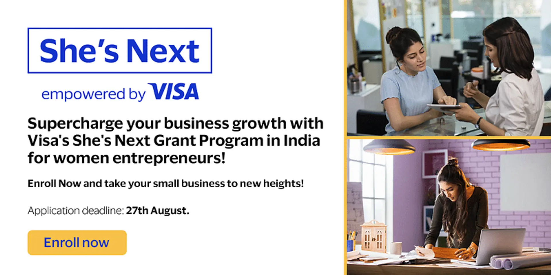 Empowering women entrepreneurs: She’s Next - Visa's Worldwide Grant Program arrives in India