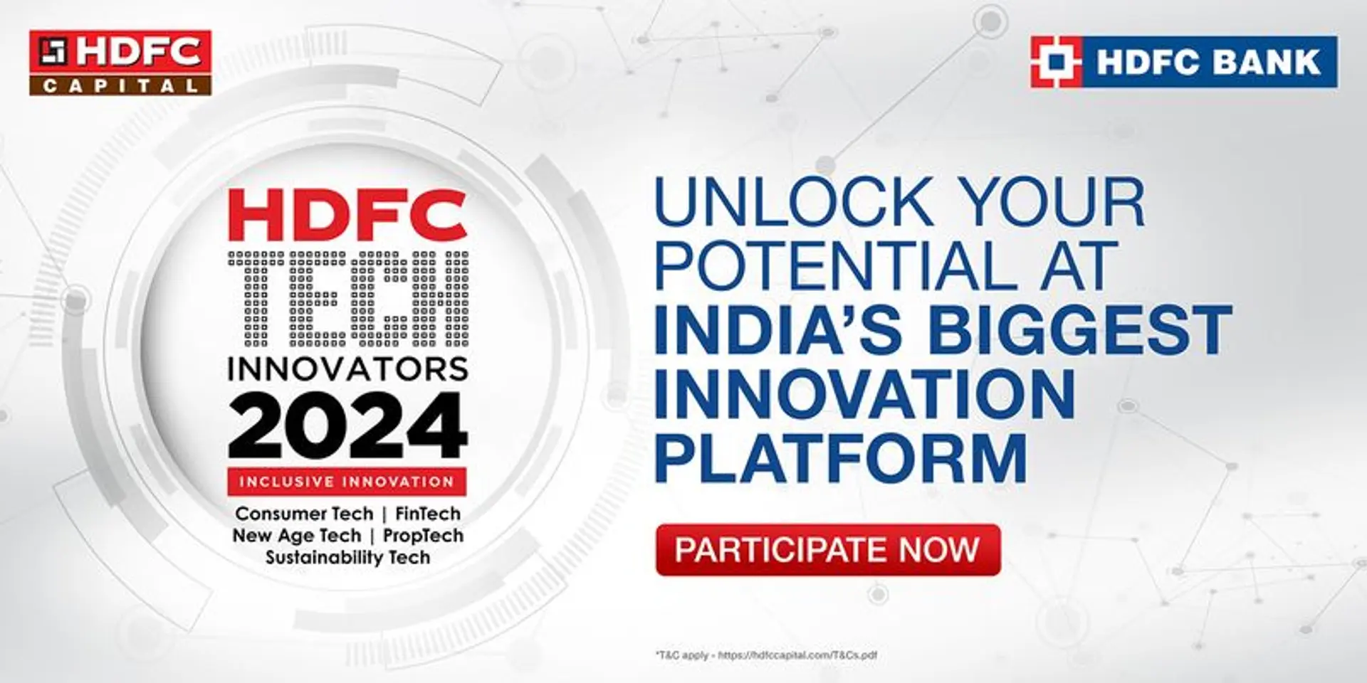 Have an impactful solution? Apply now to be part of the HDFC Tech Innovators 2024