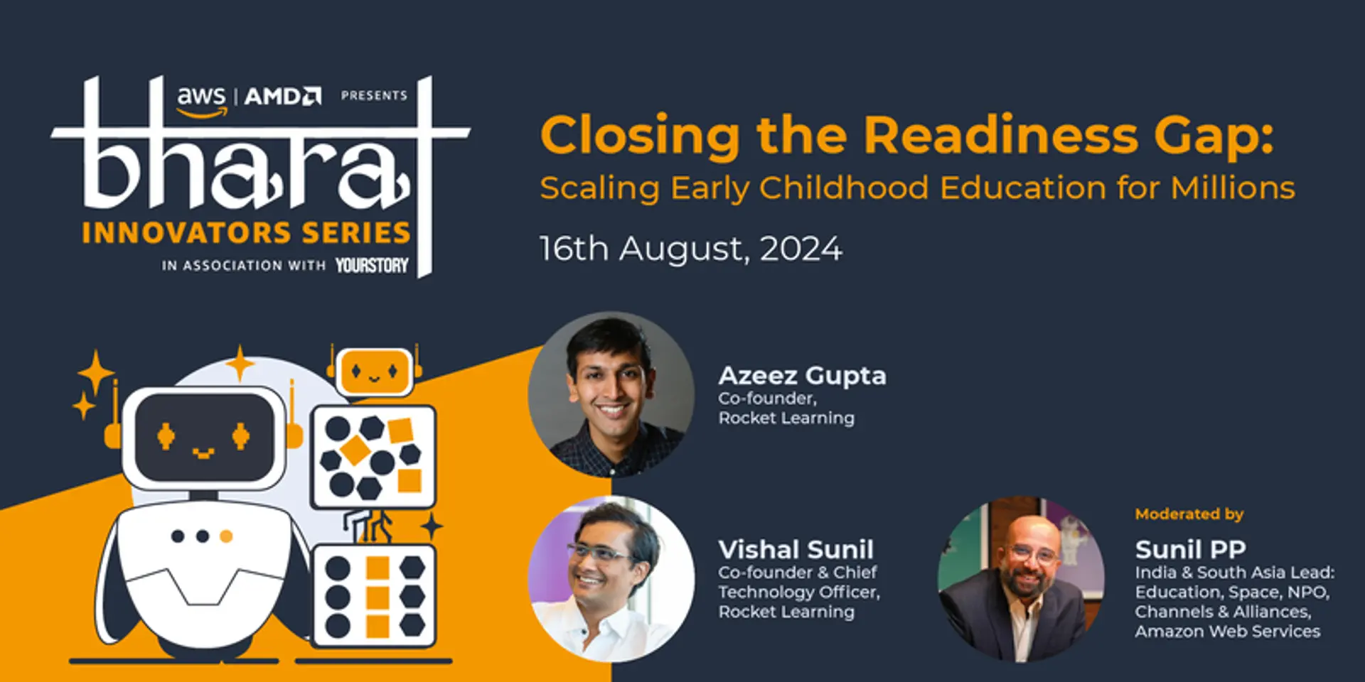 Driving change in early childhood education: Join Rocket Learning founders at AWS Bharat Innovators Series’ webinar