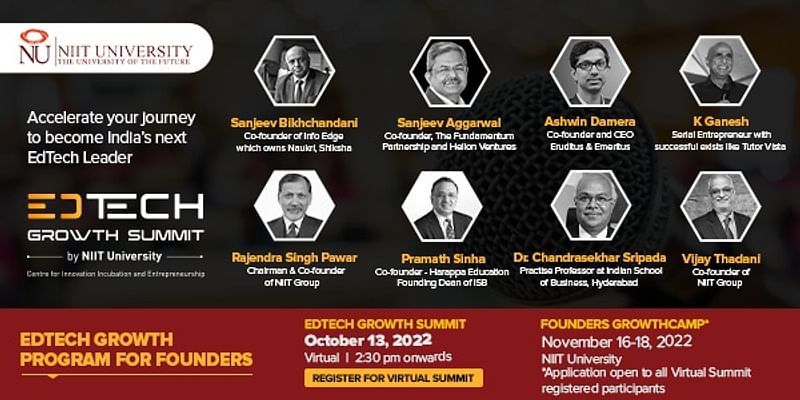 Building edtech leaders of the future: How NIIT university aims to empower startups through EdTech Growth Summit