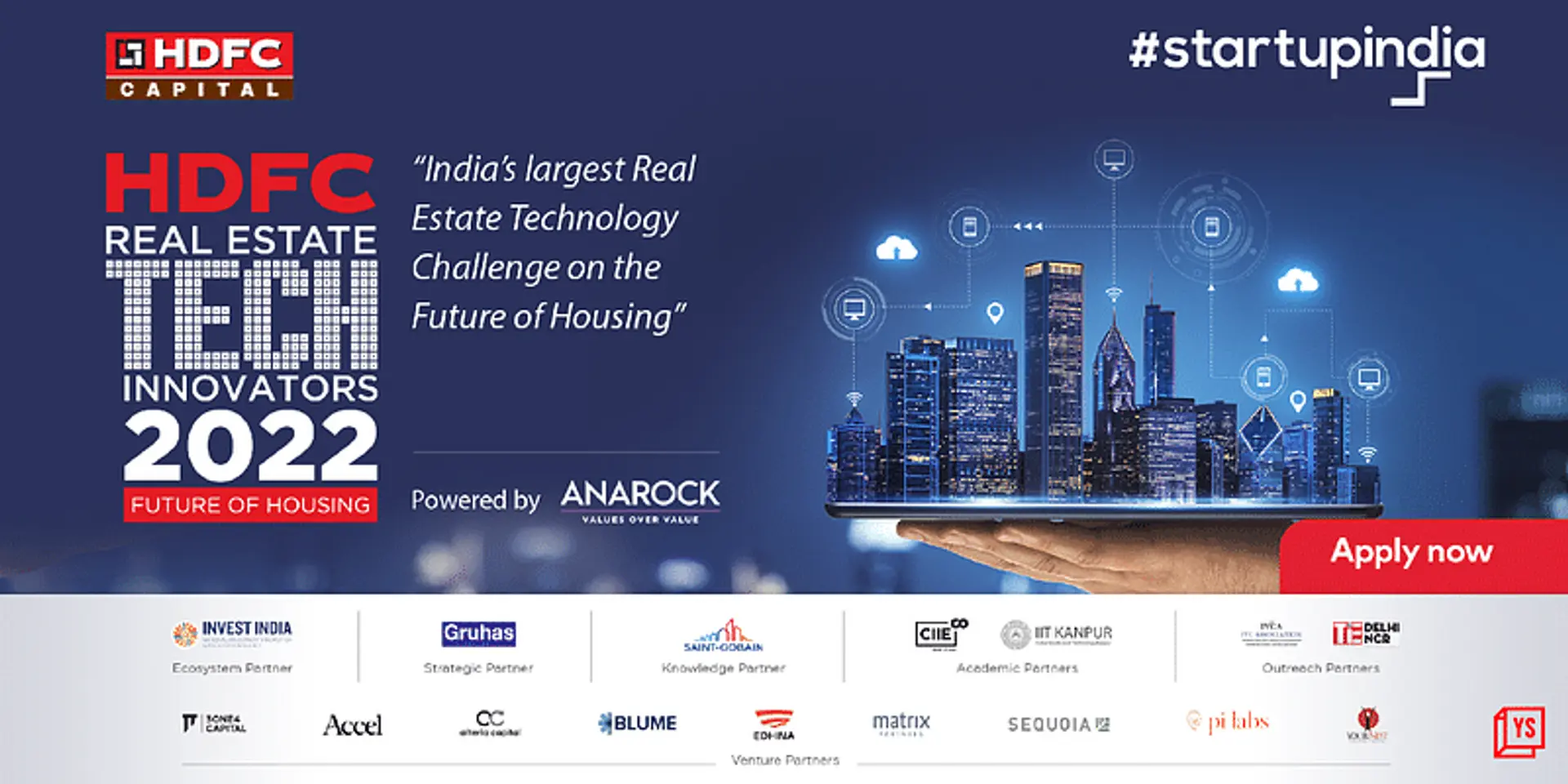 Applications are now open for HDFC Real Estate Tech Innovators 2022
