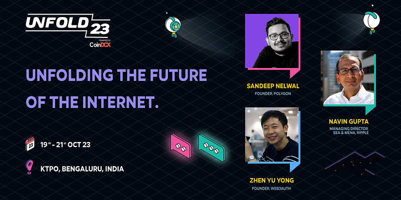 CoinDCX presents Unfold 2023,  India's premier Web3 event