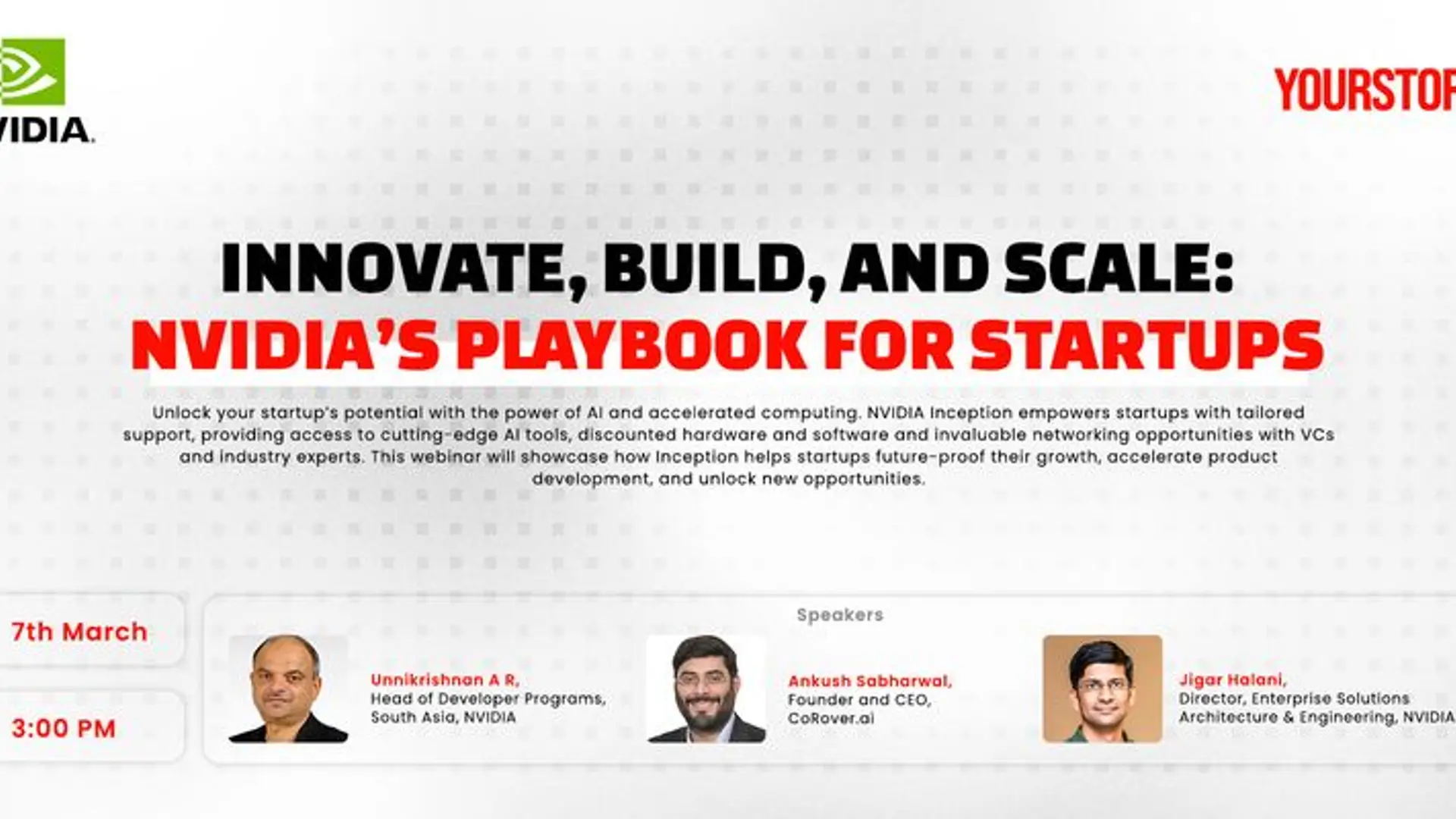 Empowering the World’s Cutting‑Edge Startups - Join this webinar to unlock the benefits of the NVIDIA Inception program