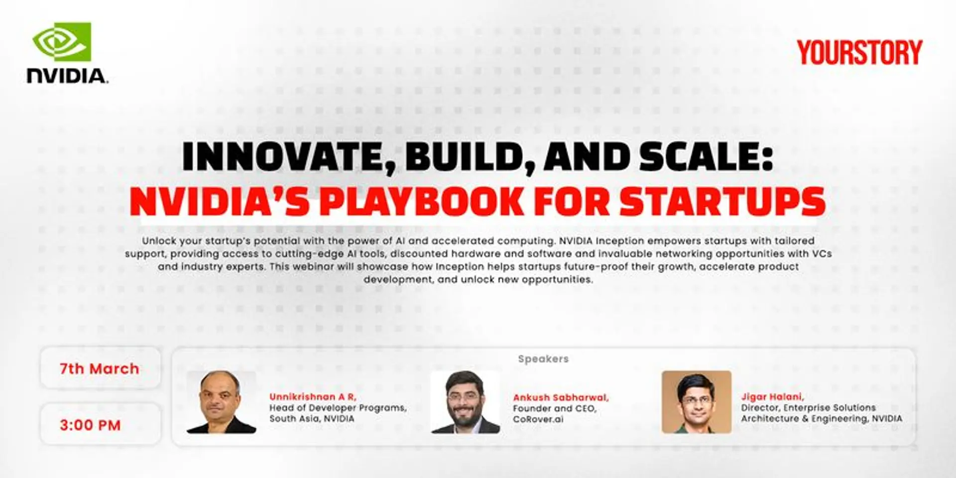 Empowering the World’s Cutting‑Edge Startups - Join this webinar to unlock the benefits of the NVIDIA Inception program