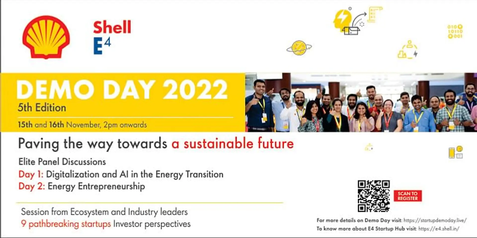 Shell E4 Demo Day 2022: One of India’s largest Energy Entrepreneurship conference is back with its fifth cohort
