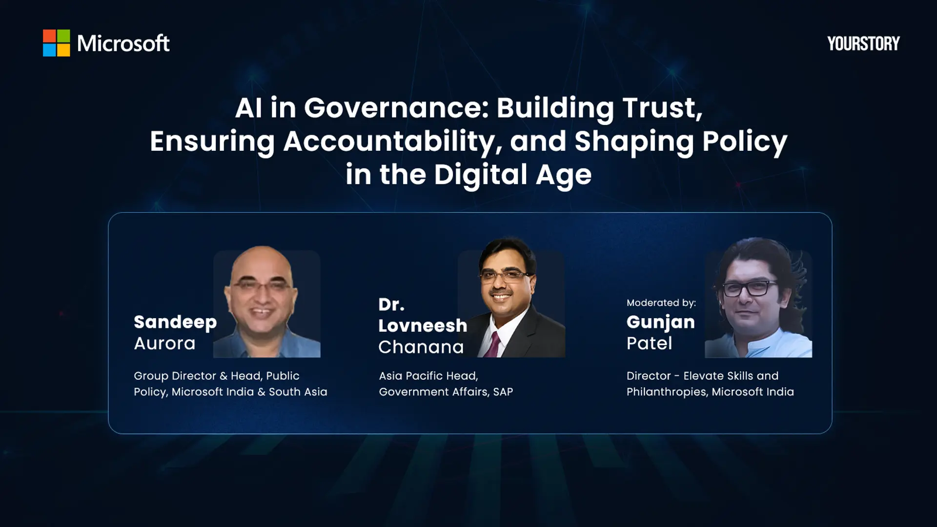 Microsoft-YourStory Webinar: Building trust in AI governance for India's digital future