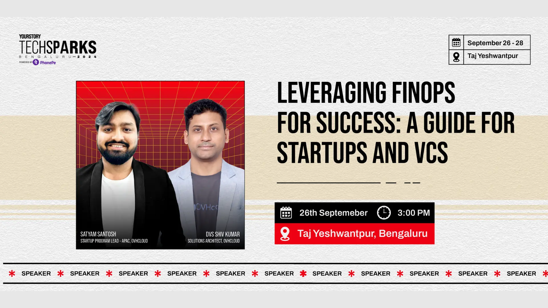 Master FinOps in 30 minutes: Transform your startup's cloud cost management at TechSparks Bengaluru 2024