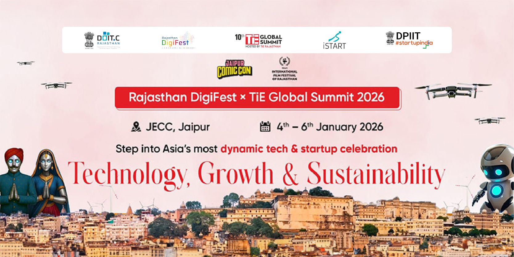 Why creators and founders will share the same stage at Rajasthan DigiFest × TGS 2026


