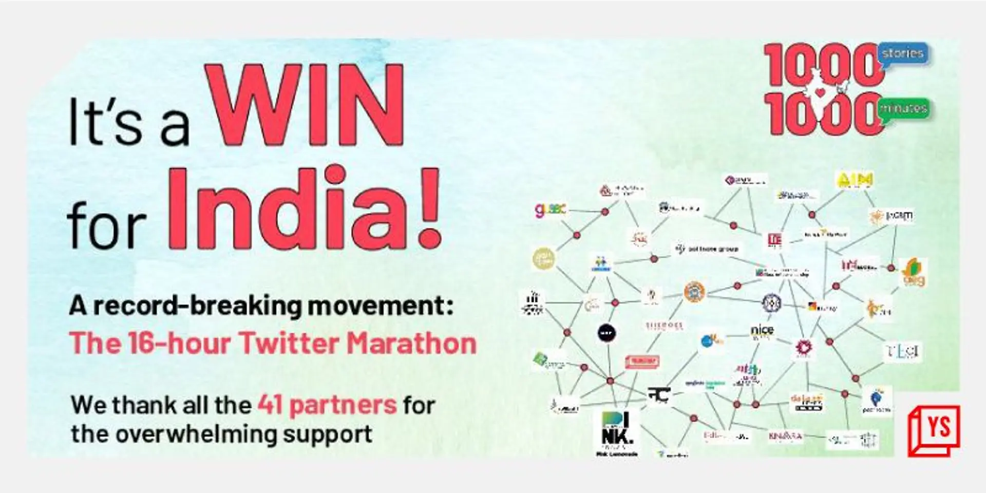 1000 stories in 1000 minutes celebrated Indian Entrepreneurial diversity