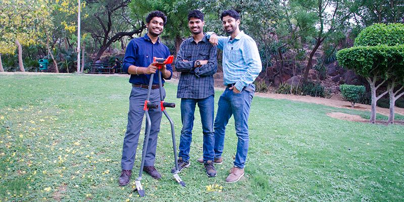 After a friend's accident, this IIT alumnus designed a one-of-a-kind crutch for all terrains