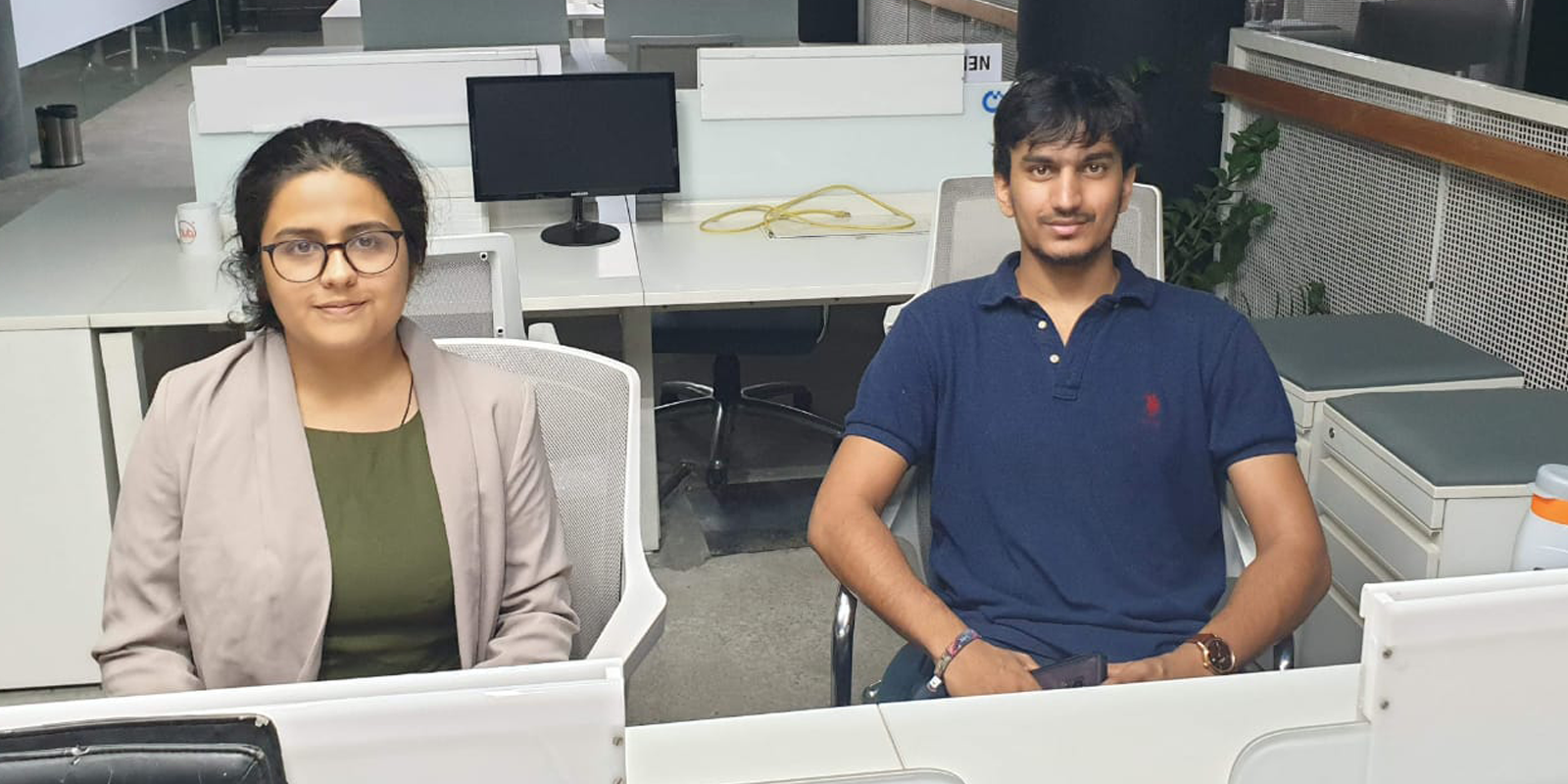 Bikayi co-founders Sonakshi Nathani & Ashutosh Singla (L-R)