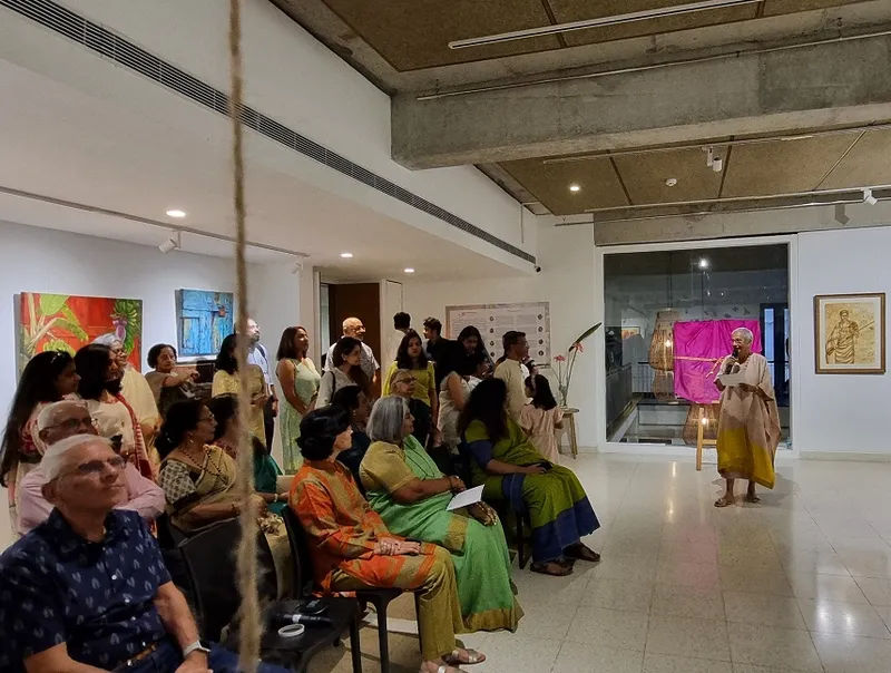 Bina Mirchandani anchoring the inauguration