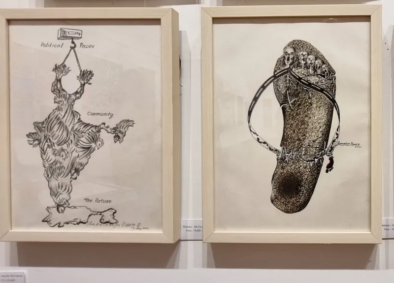 Wrestle and dignity: how artist Dipak Ankalkhope captures the inspiring lifetime of farmers 7 5