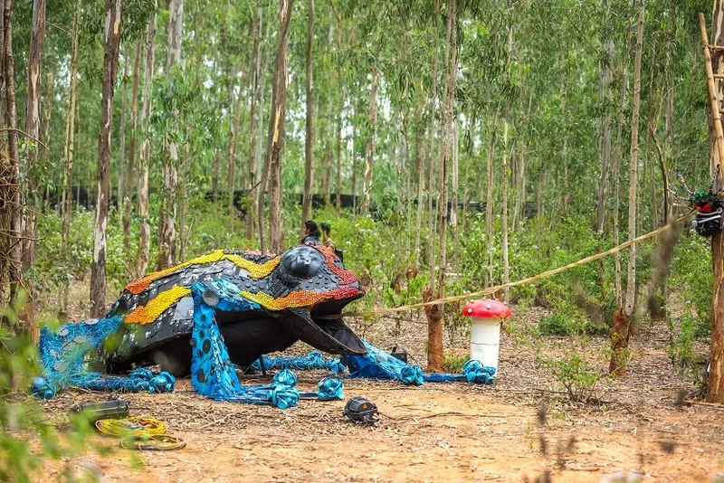 Echoes of Earth 2018 - Frog art installation