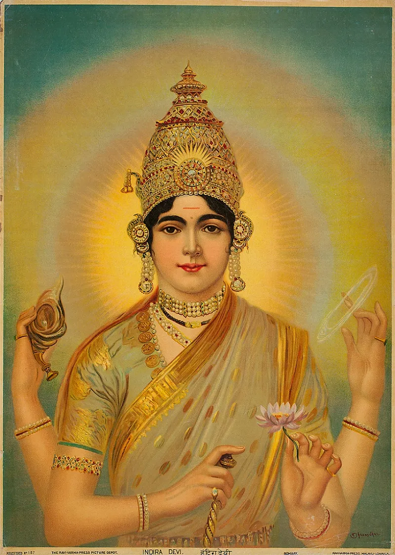 Indira Devi - Early 20th Century by M. V. Dhurandhar