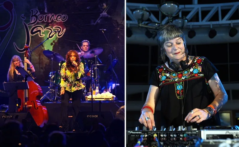 Left - Maria Muldaur, Right - DJ Kate Welsman
